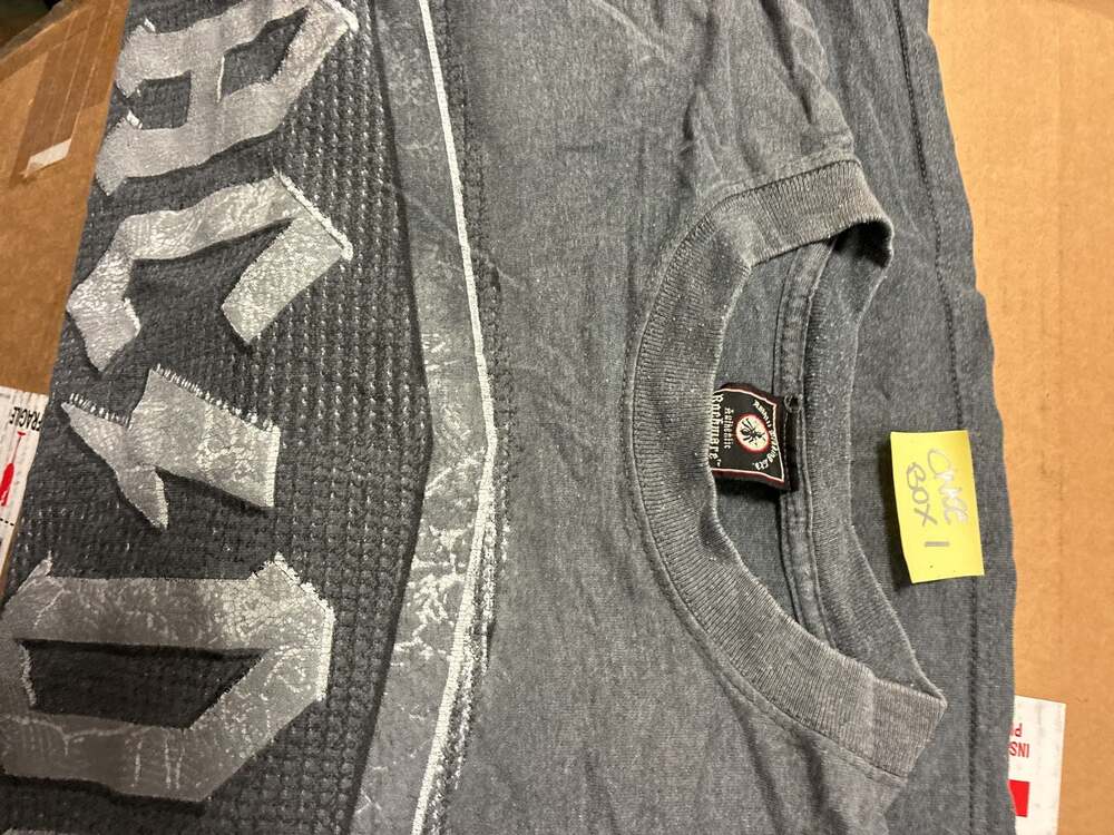 AC/DC Back In Black 1980 Graphic T-Shirt Gray Heather